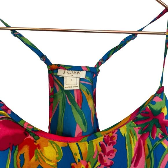 Jcrew  factory sleeveless tropical print blouse size 2 - Picture 4 of 7